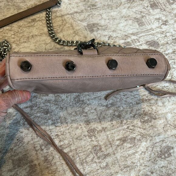 Rebecca Minkoff Quilted Tan suede Crossbody Bag - Picture 6 of 11